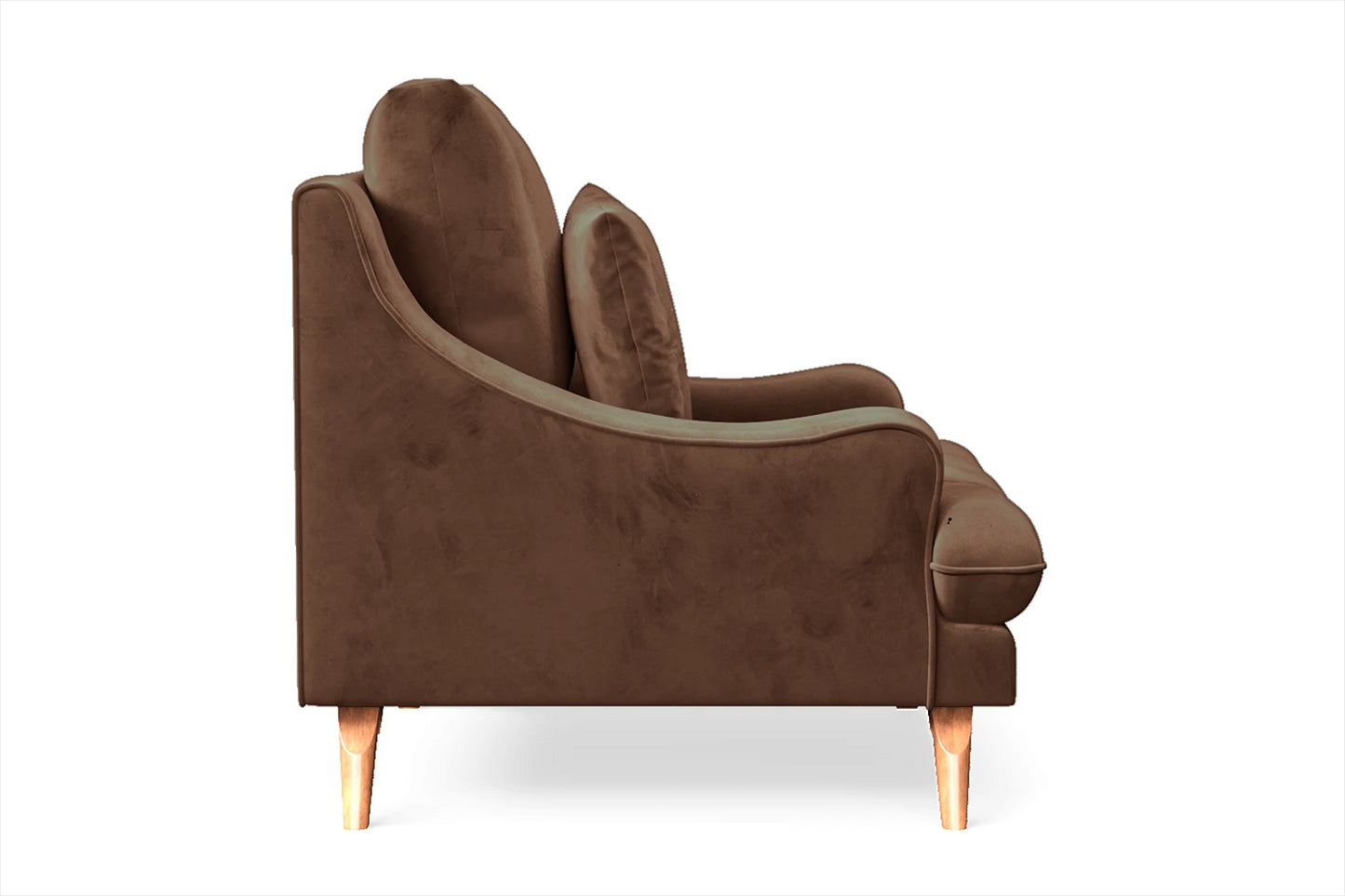 Savona Armchair Coffee Brown Velvet