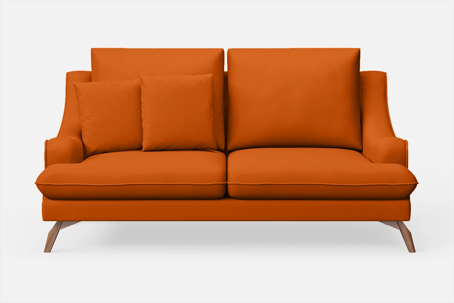 Savona 2 Seater Sofa Orange Leather