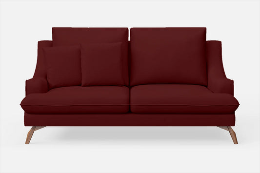 Savona 2 Seater Sofa Red Leather