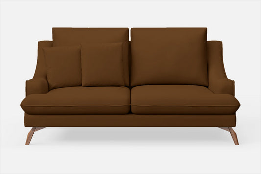 Savona 2 Seater Sofa Walnut Brown Leather