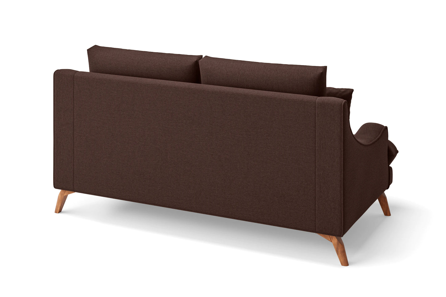 Savona 2 Seater Sofa Coffee Brown Linen Fabric