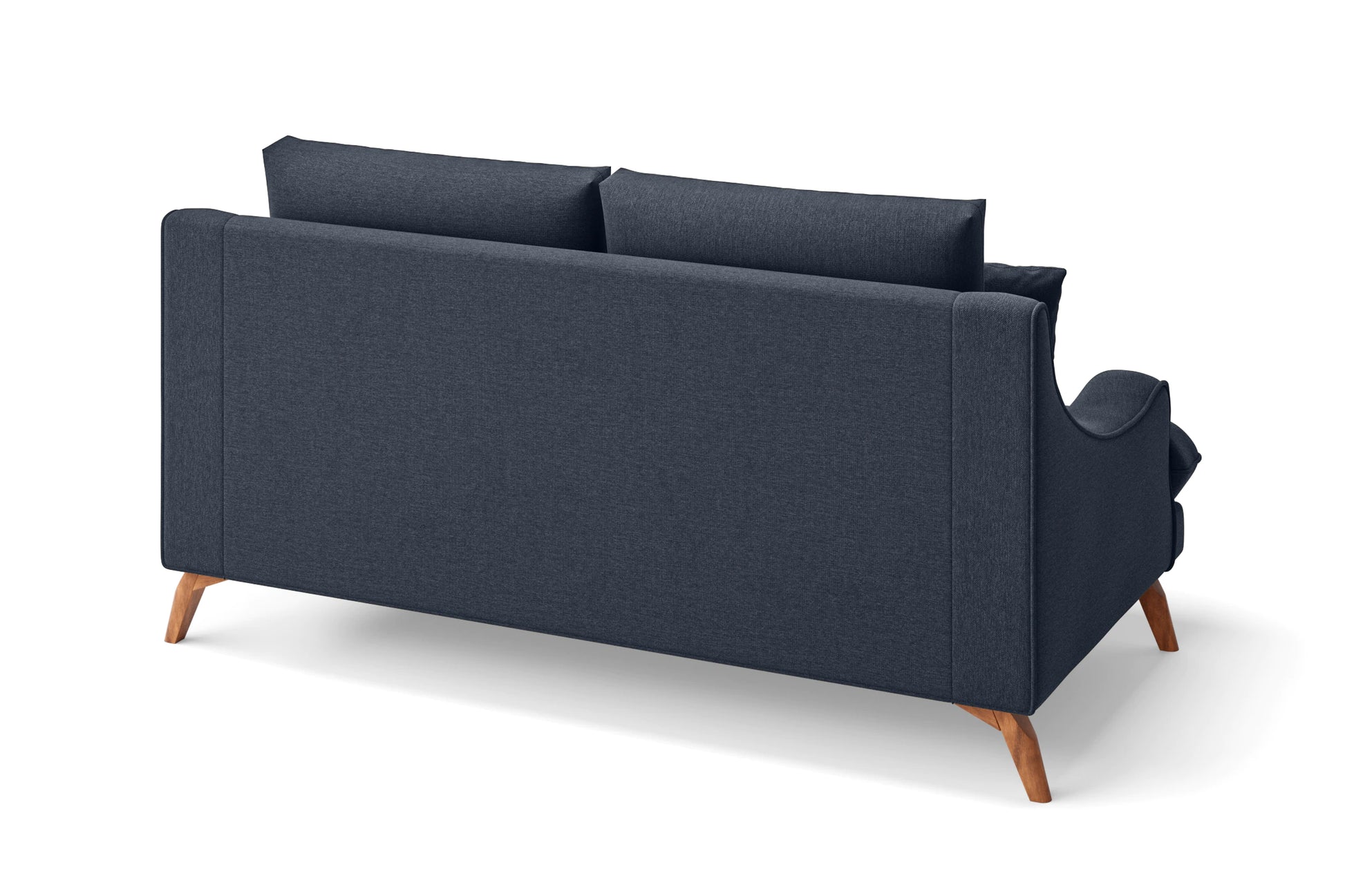 Savona 2 Seater Sofa Dark Blue Linen Fabric