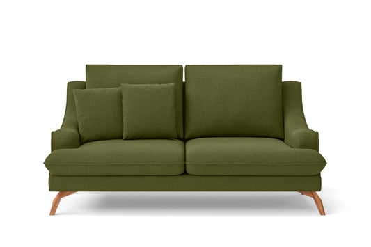 Savona 2 Seater Sofa Olive Linen Fabric