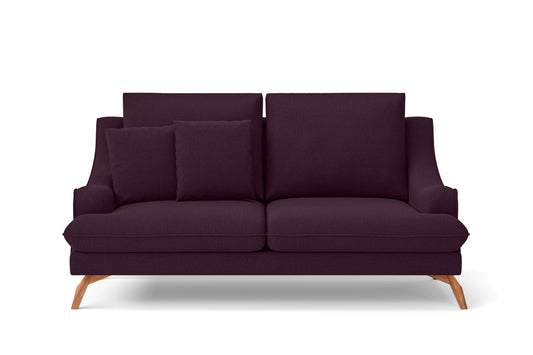 Savona 2 Seater Sofa Purple Linen Fabric