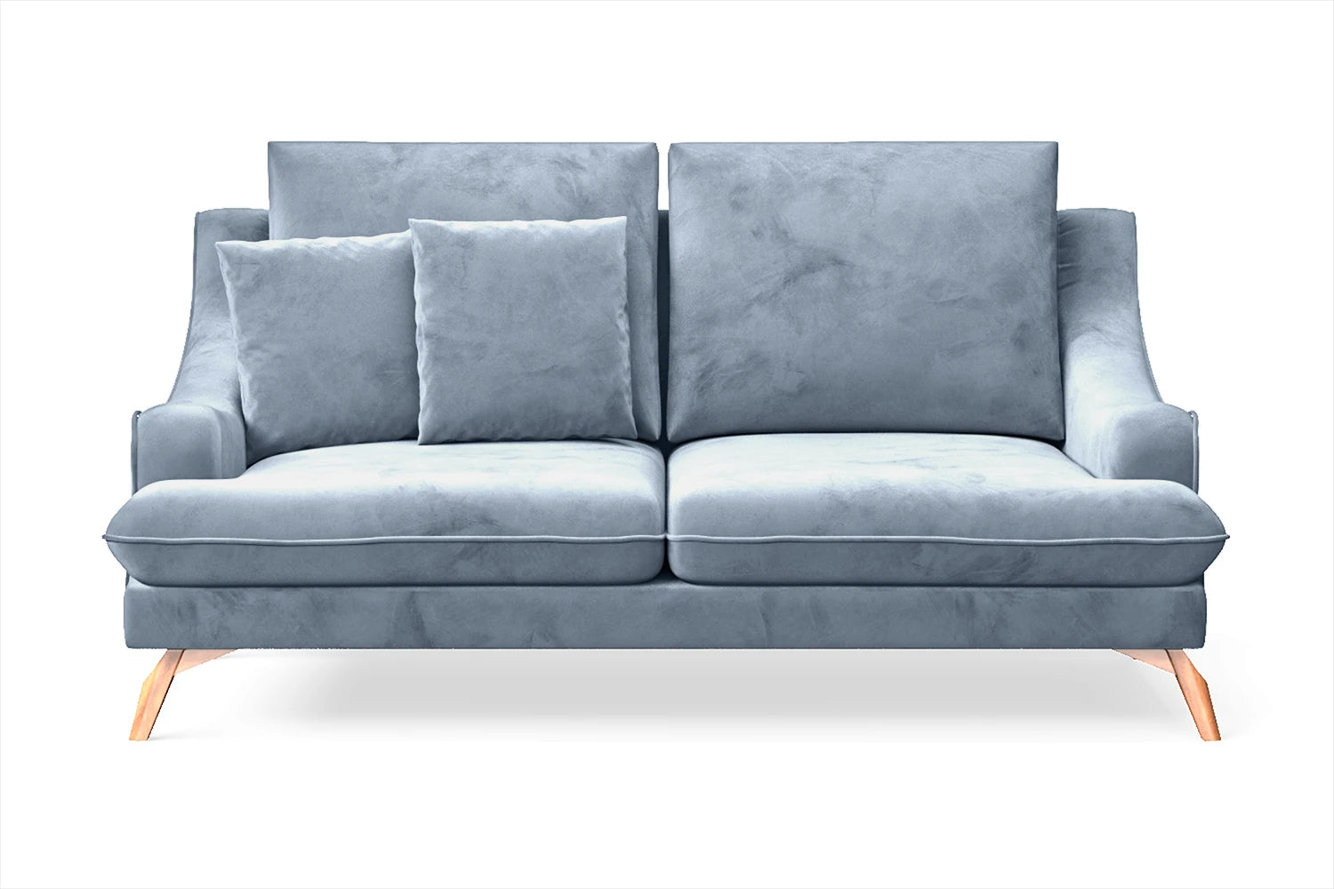 Savona 2 Seater Sofa Baby Blue Velvet