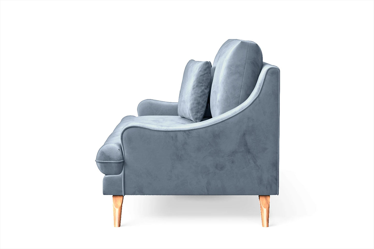 Savona 2 Seater Sofa Baby Blue Velvet