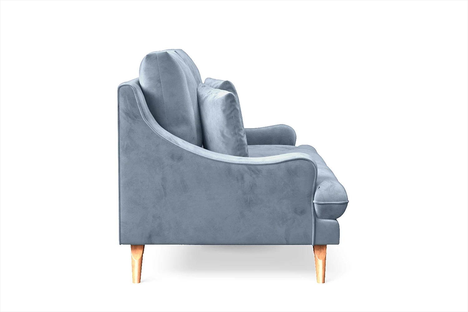 Savona 2 Seater Sofa Baby Blue Velvet