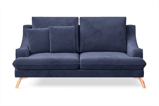 Savona 2 Seater Sofa Dark Blue Velvet