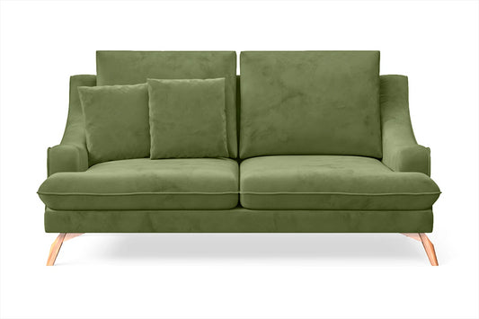 Savona 2 Seater Sofa Lime Velvet