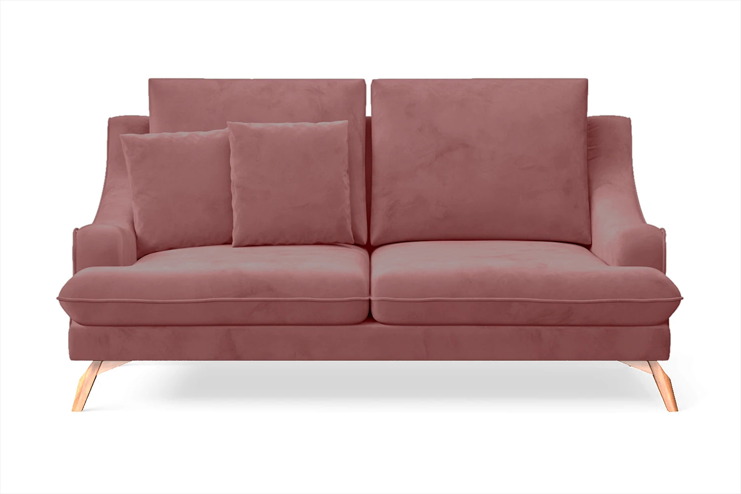 Savona 2 Seater Sofa Pink Velvet