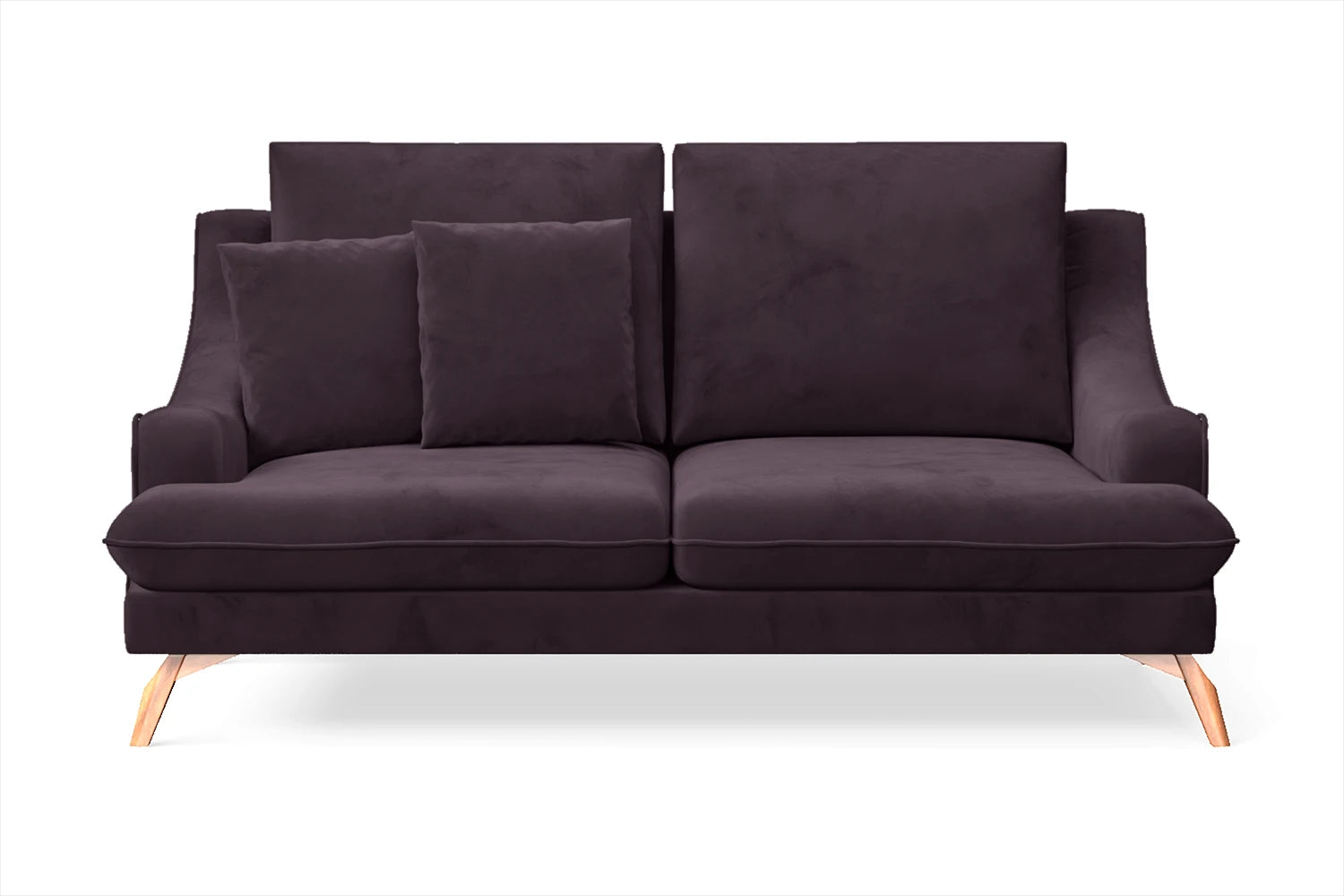 Savona 2 Seater Sofa Purple Velvet