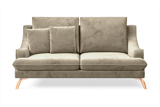 Savona 2 Seater Sofa Sand Velvet