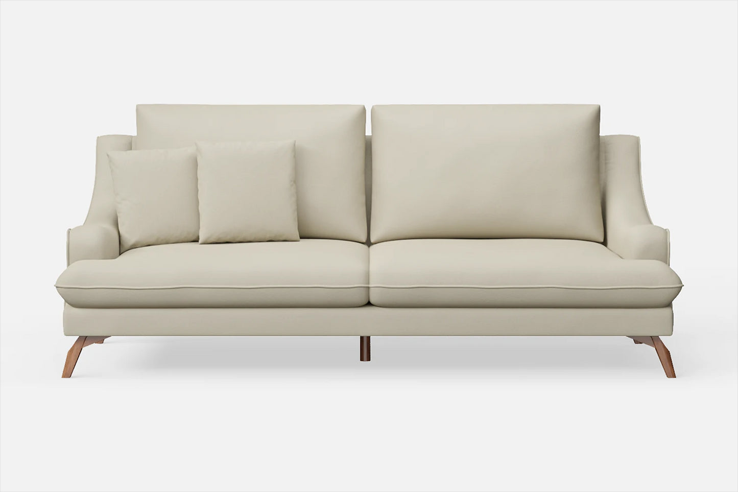 Savona 3 Seater Sofa Cream Leather