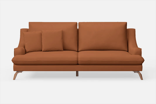 Savona 3 Seater Sofa Tan Brown Leather