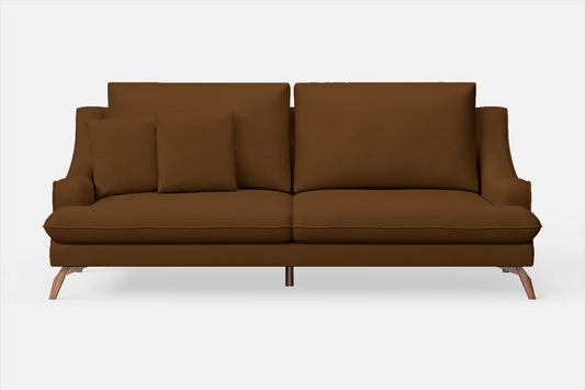 Savona 3 Seater Sofa Walnut Brown Leather