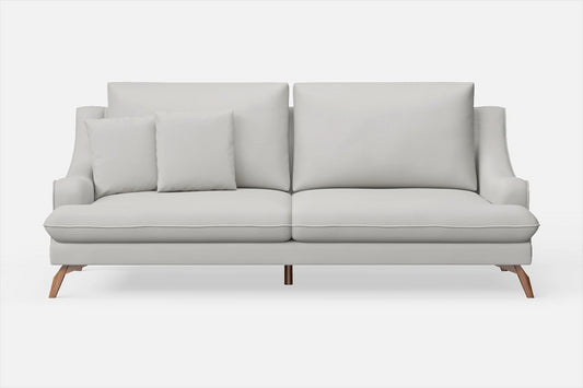 Savona 3 Seater Sofa White Leather