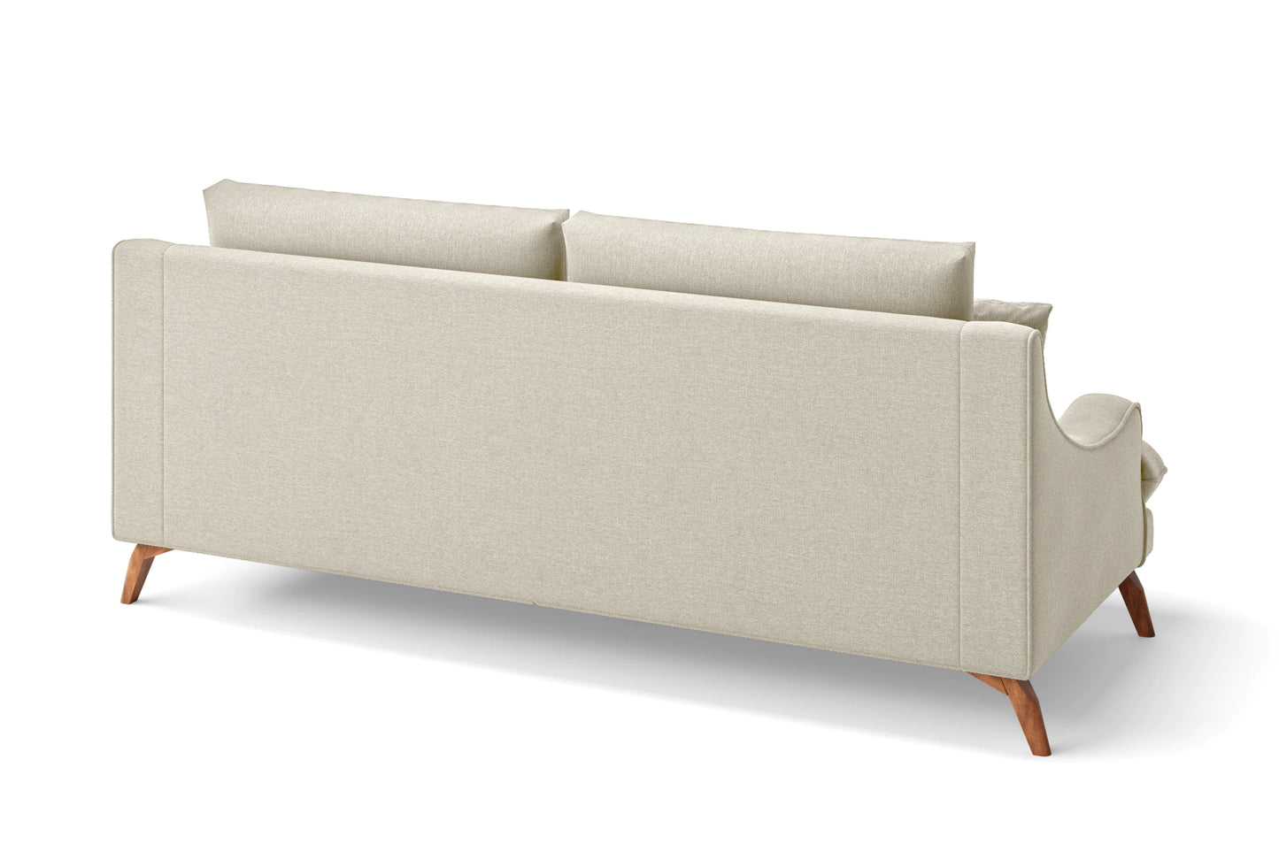 Savona 3 Seater Sofa Cream Linen Fabric