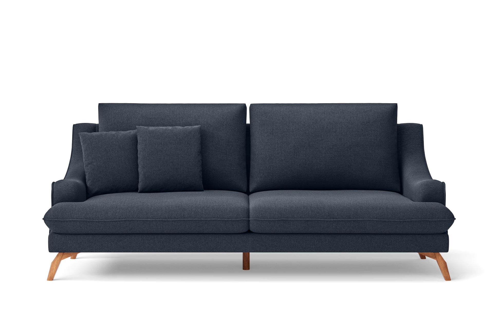 Savona 3 Seater Sofa Dark Blue Linen Fabric