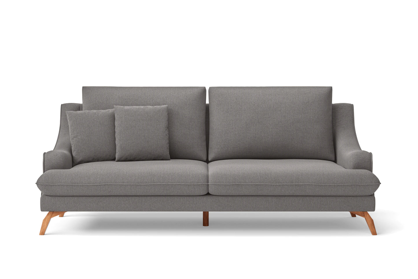 Savona 3 Seater Sofa Grey Linen Fabric