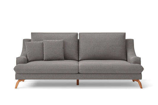 Savona 3 Seater Sofa Grey Linen Fabric