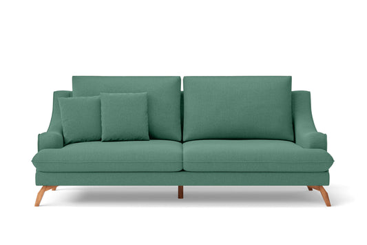 Savona 3 Seater Sofa Mint Green Linen Fabric