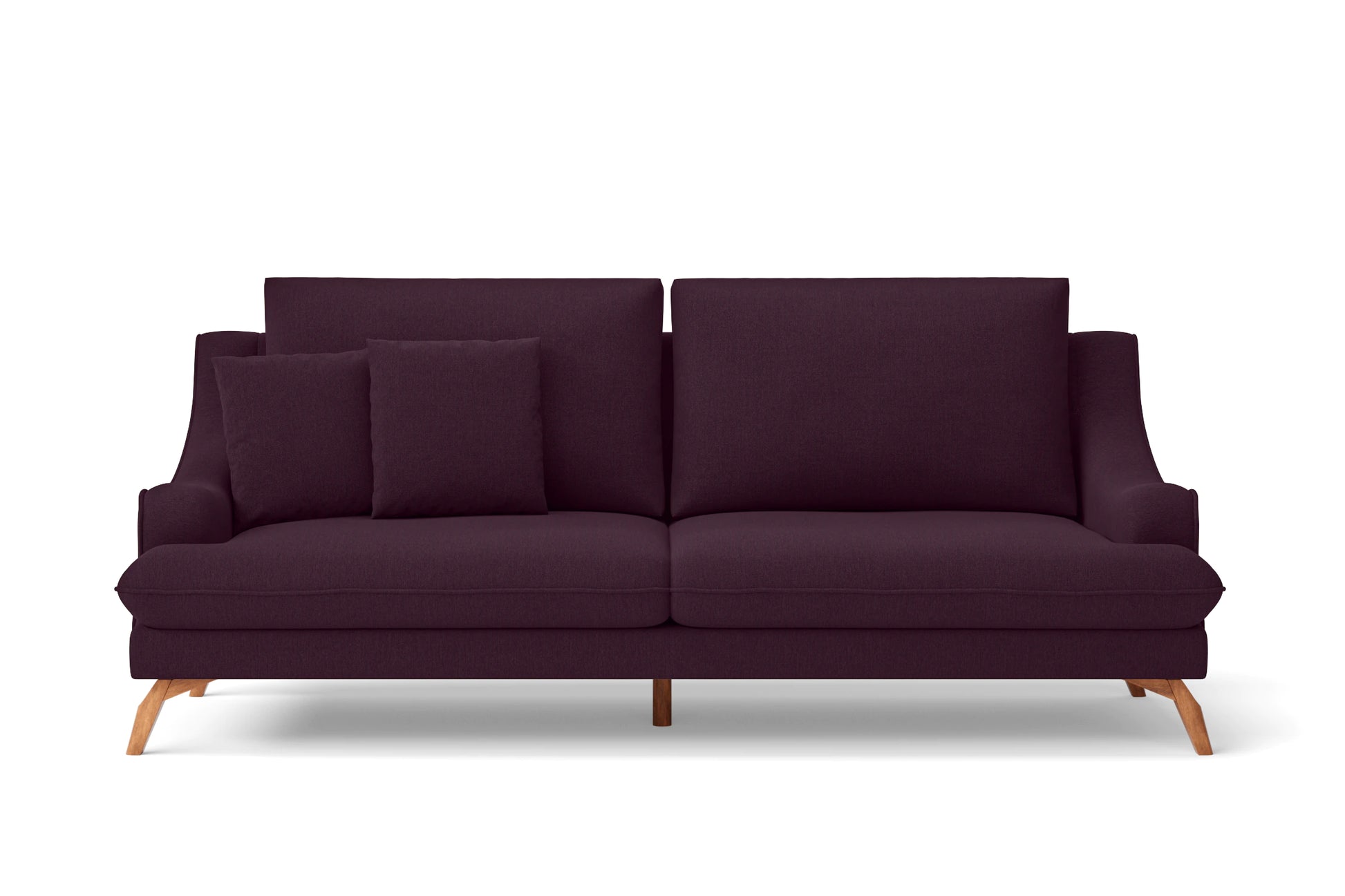 Savona 3 Seater Sofa Purple Linen Fabric