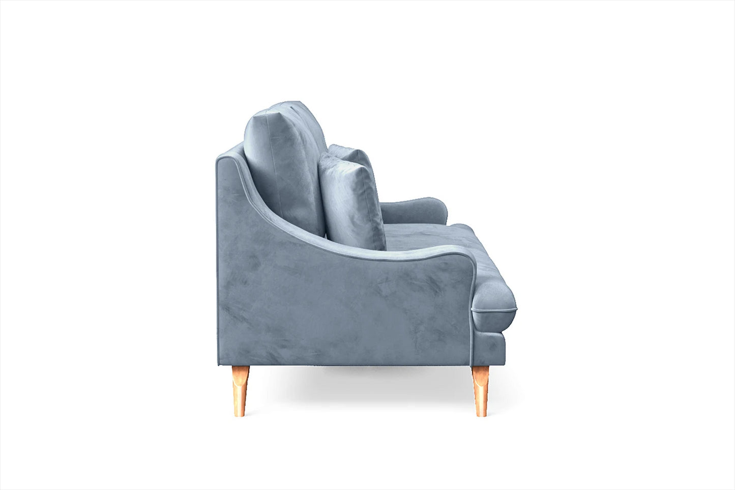 Savona 3 Seater Sofa Baby Blue Velvet