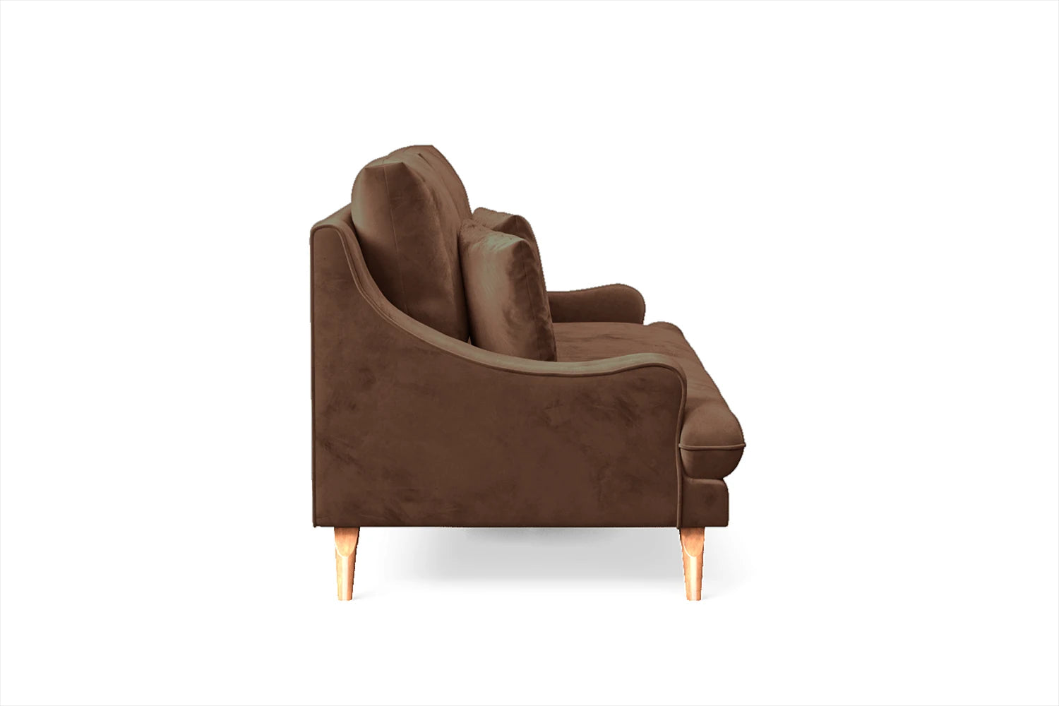 Savona 3 Seater Sofa Coffee Brown Velvet