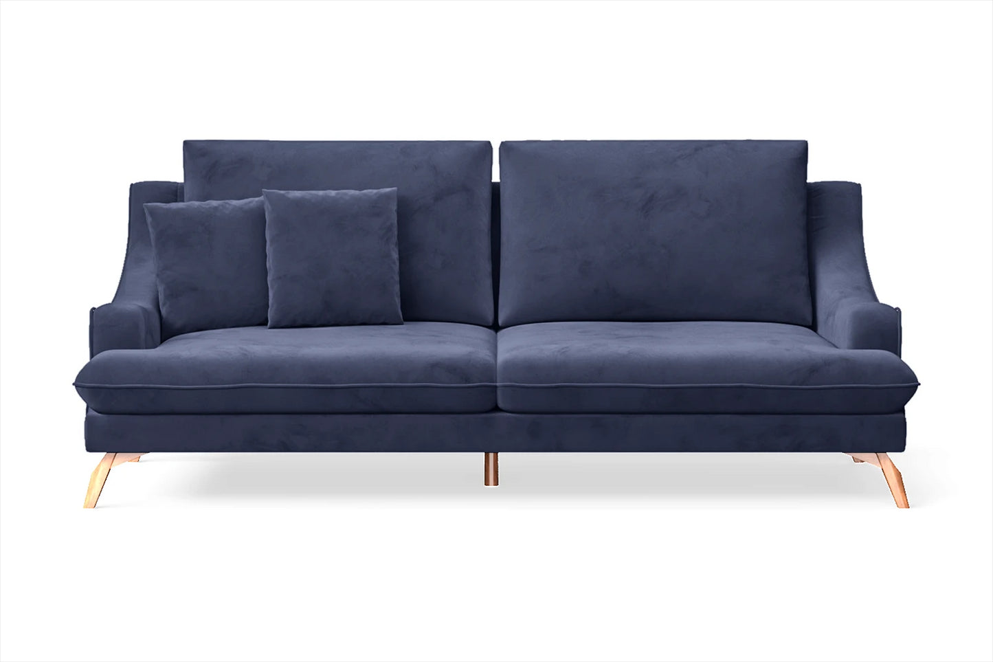 Savona 3 Seater Sofa Dark Blue Velvet