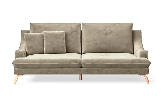 Savona 3 Seater Sofa Sand Velvet