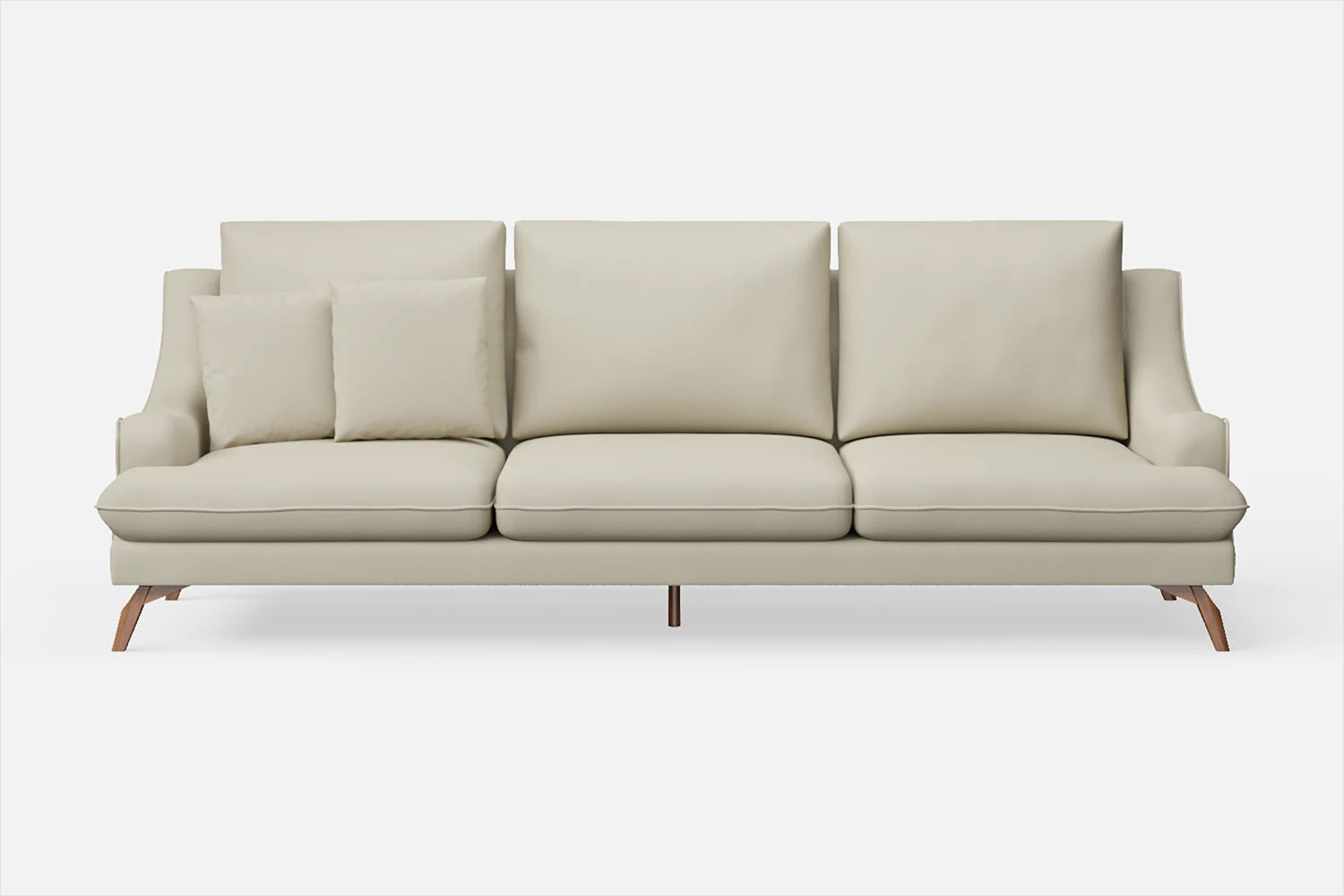 Savona 4 Seater Sofa Cream Leather