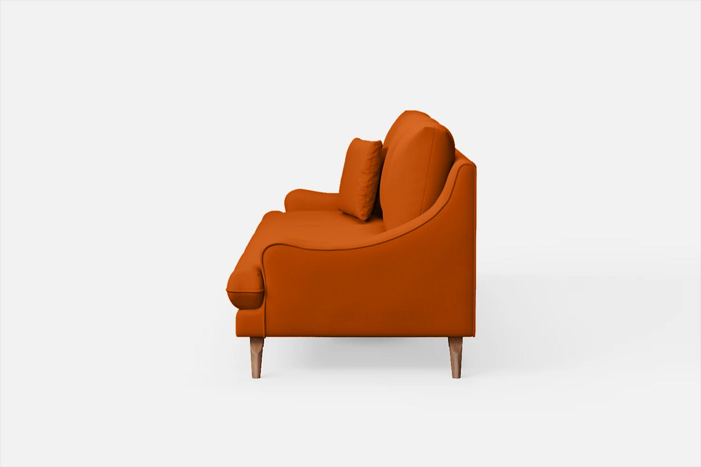 Savona 4 Seater Sofa Orange Leather