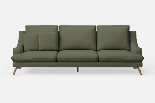 Savona 4 Seater Sofa Sage Leather