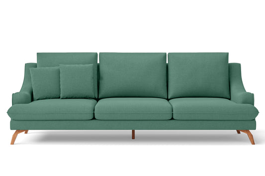 Savona 4 Seater Sofa Mint Green Linen Fabric