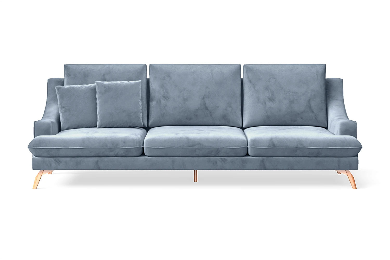 Savona 4 Seater Sofa Baby Blue Velvet