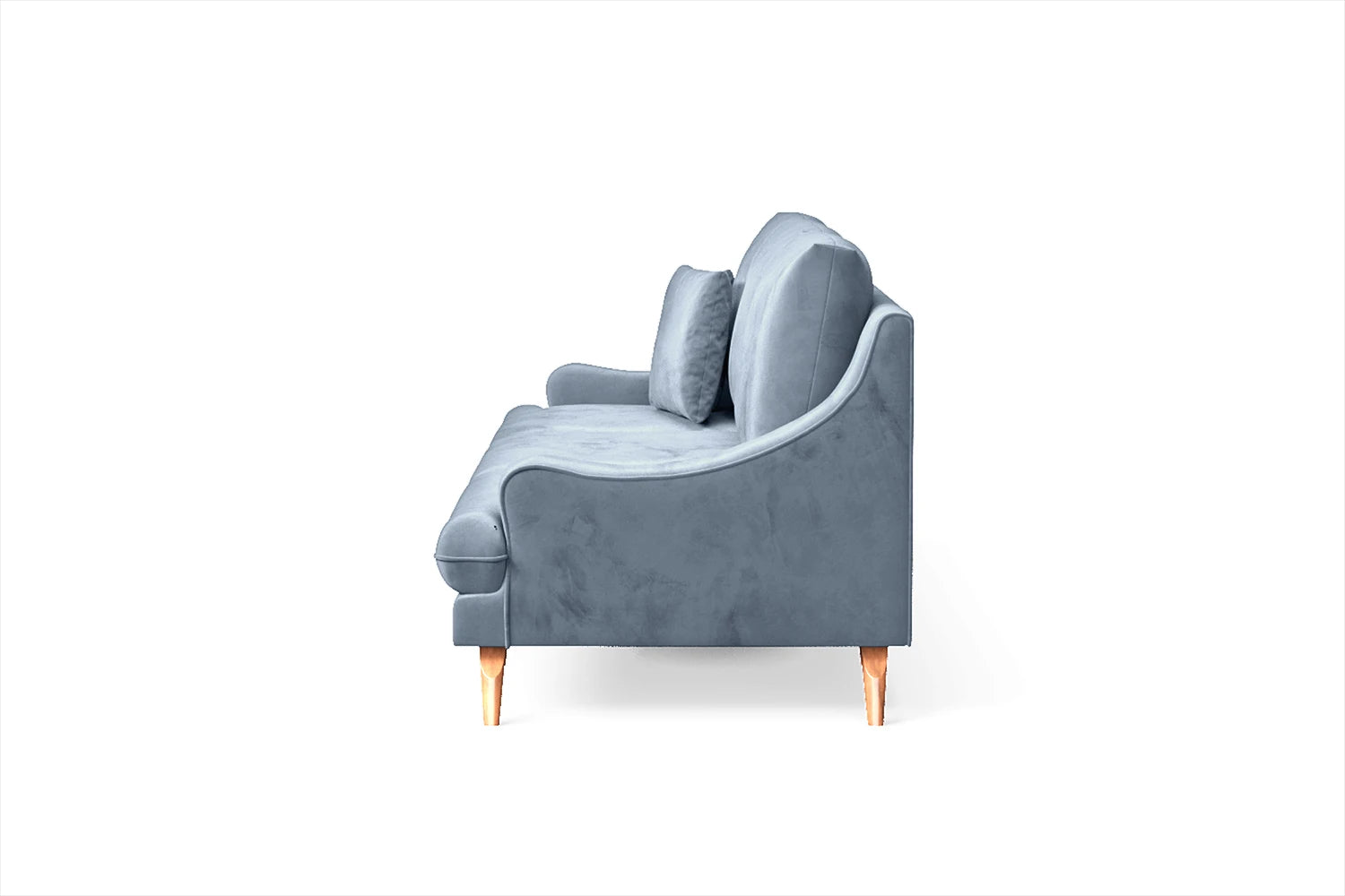 Savona 4 Seater Sofa Baby Blue Velvet