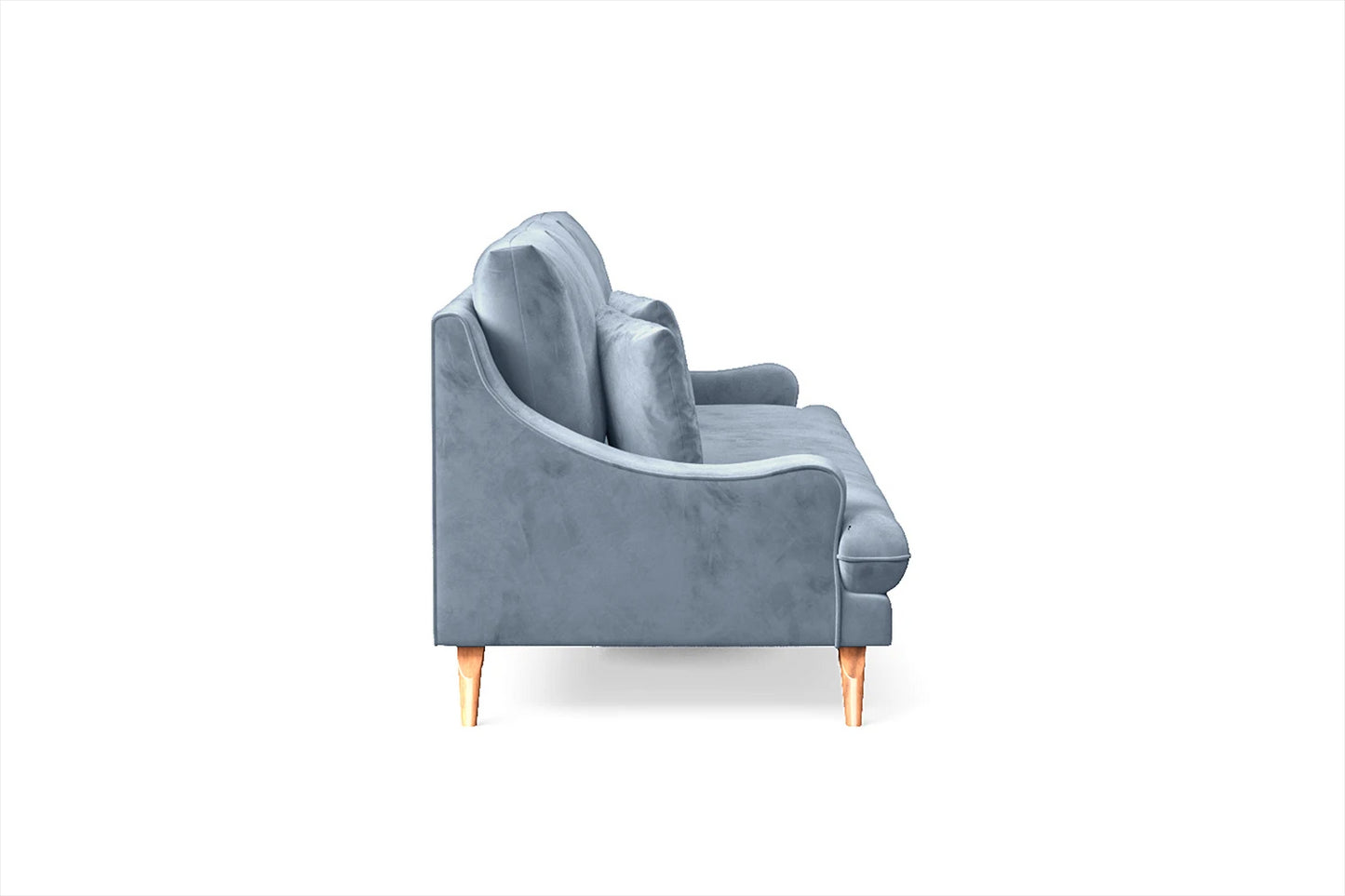 Savona 4 Seater Sofa Baby Blue Velvet