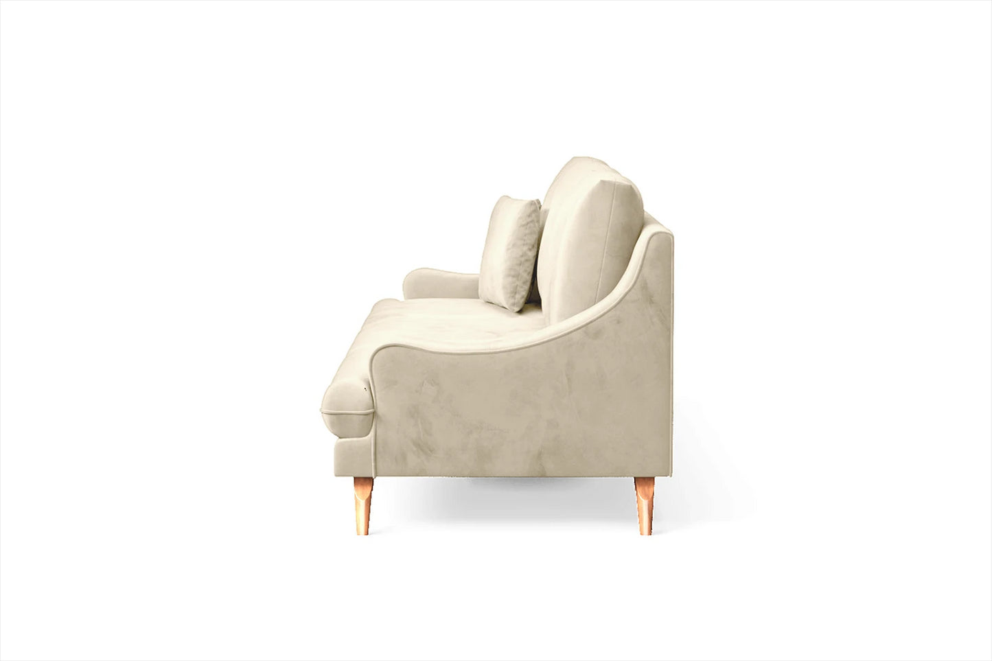 Savona 4 Seater Sofa Cream Velvet