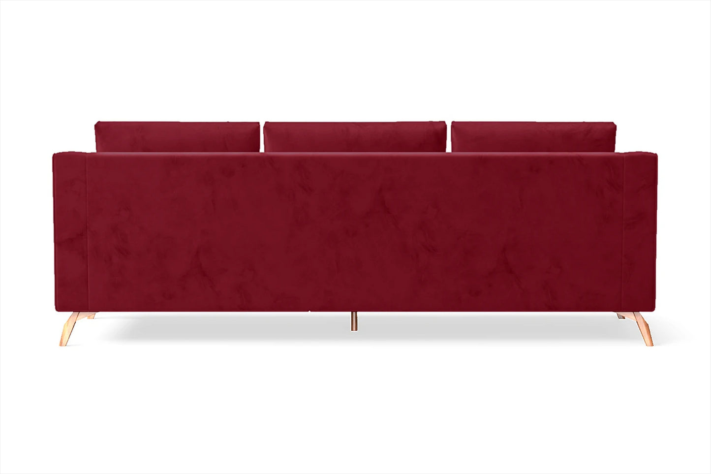 Savona 4 Seater Sofa Red Velvet