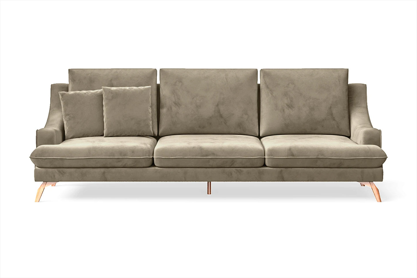 Savona 4 Seater Sofa Sand Velvet