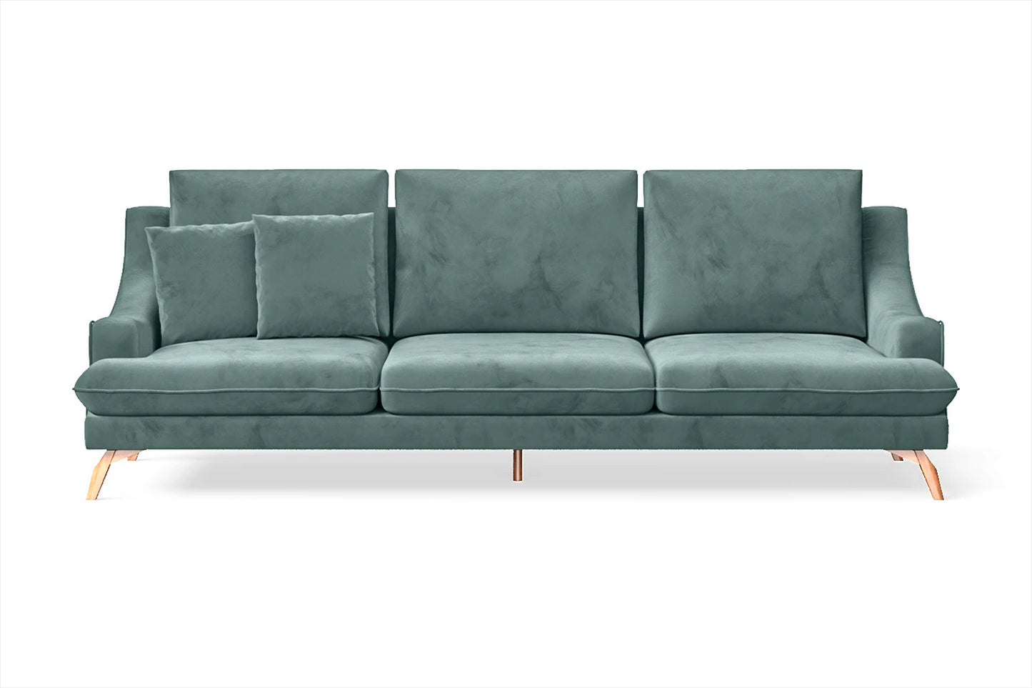 Savona 4 Seater Sofa Teal Velvet