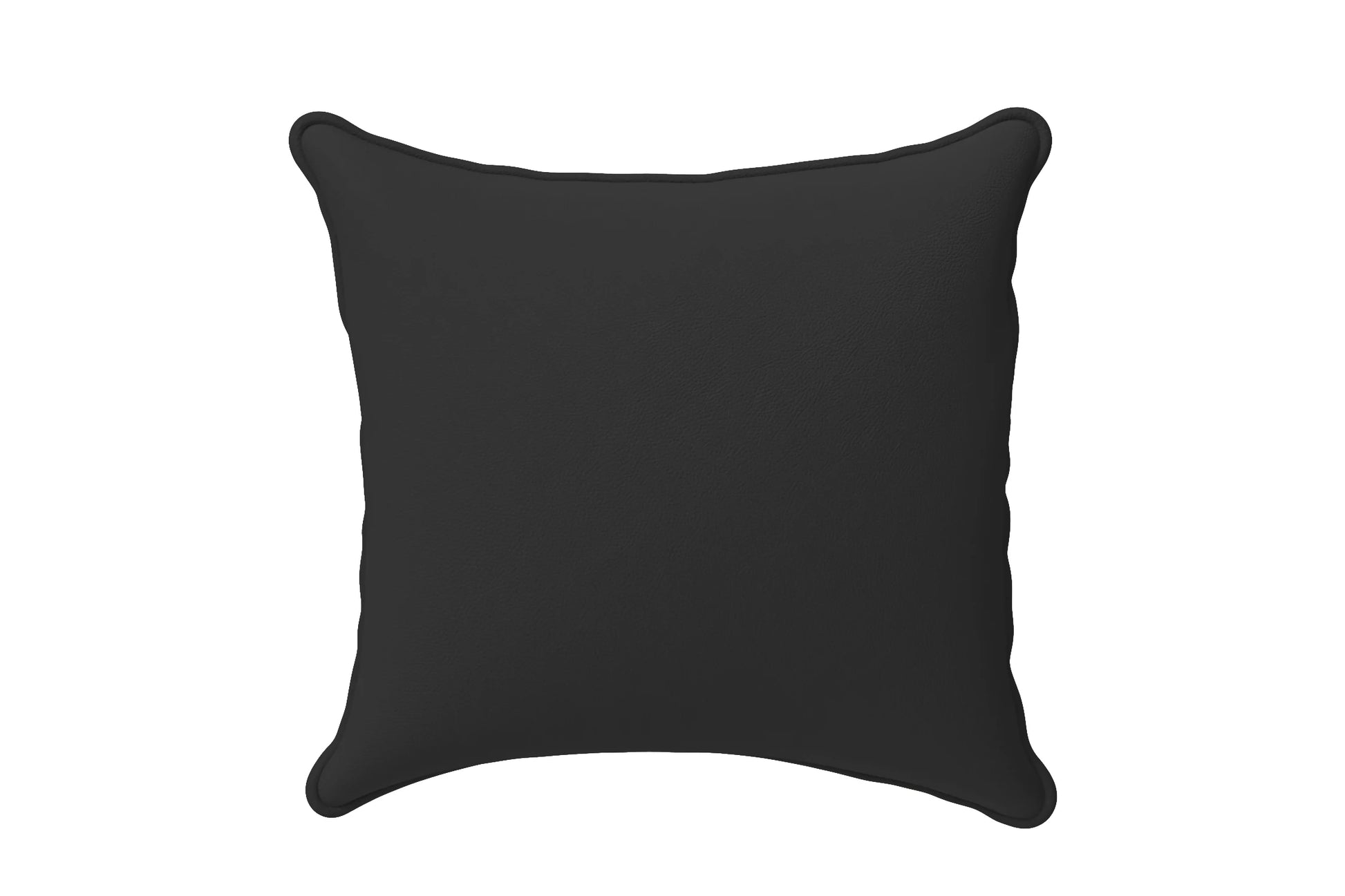 Scatter Cushions 40 x 40 cm Black Leather