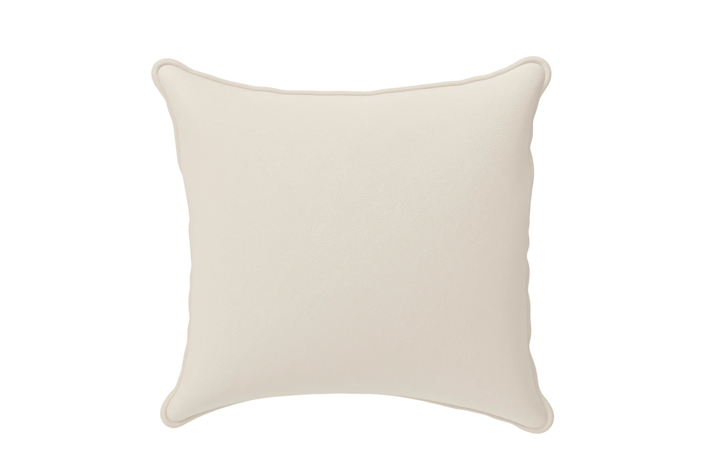 Scatter Cushions 40 x 40 cm Cream Leather