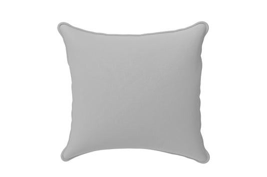 Scatter Cushions 40 x 40 cm Grey Leather