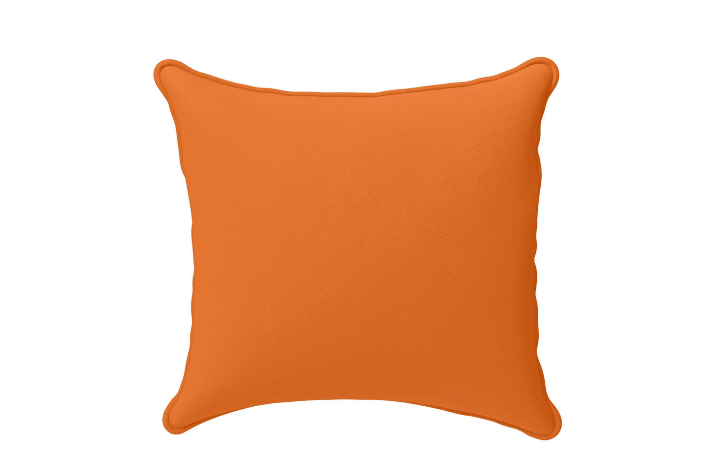 Scatter Cushions 40 x 40 cm Orange Leather