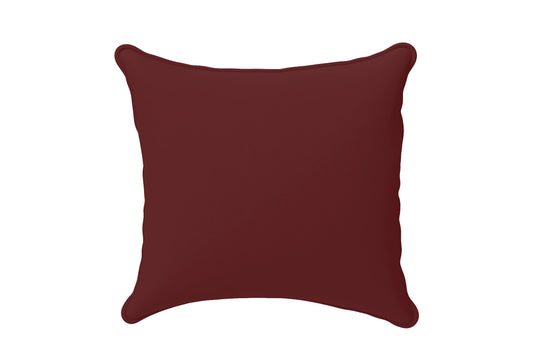 Scatter Cushions 40 x 40 cm Red Leather