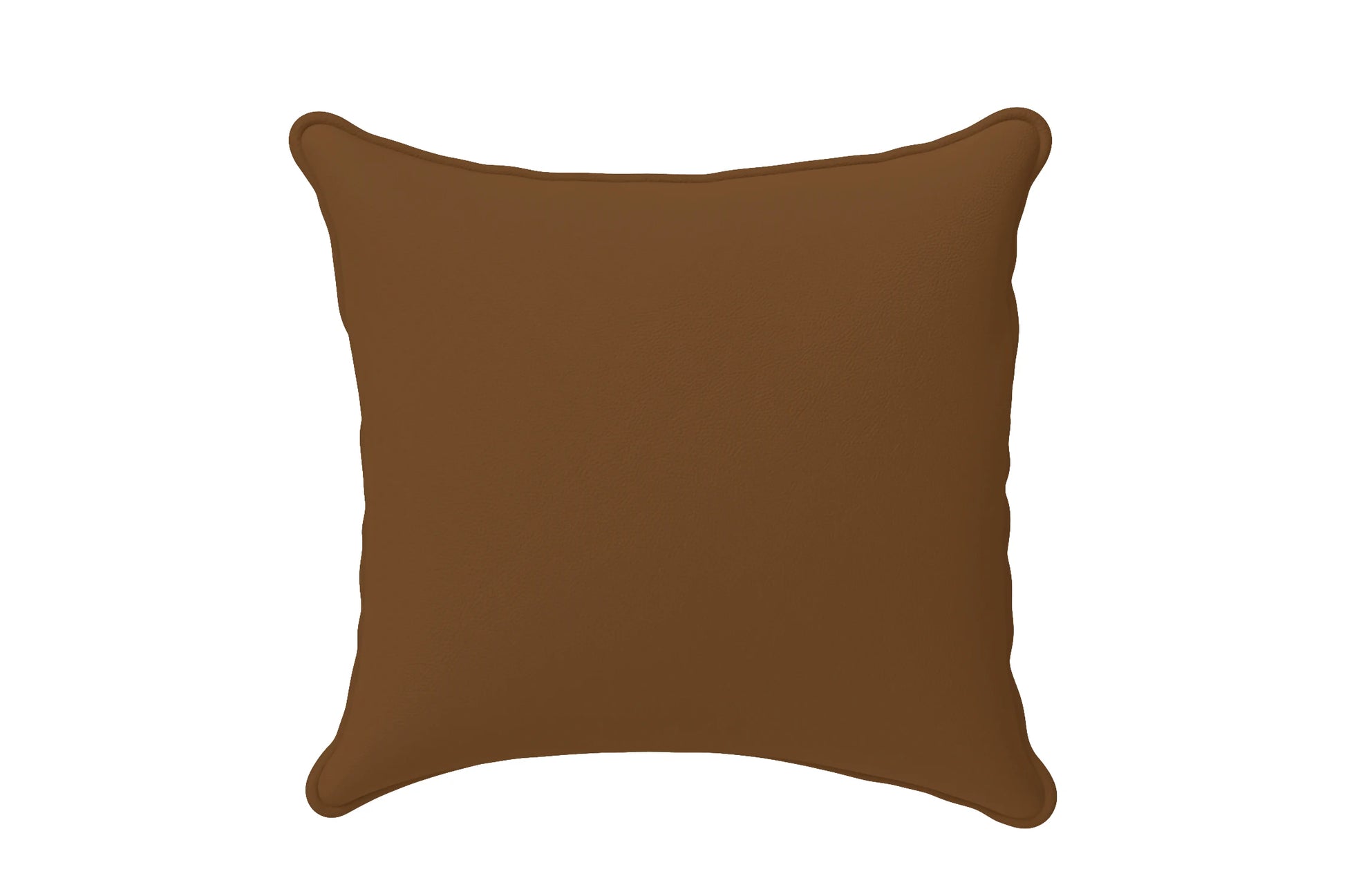 Scatter Cushions 40 x 40 cm Walnut Brown Leather