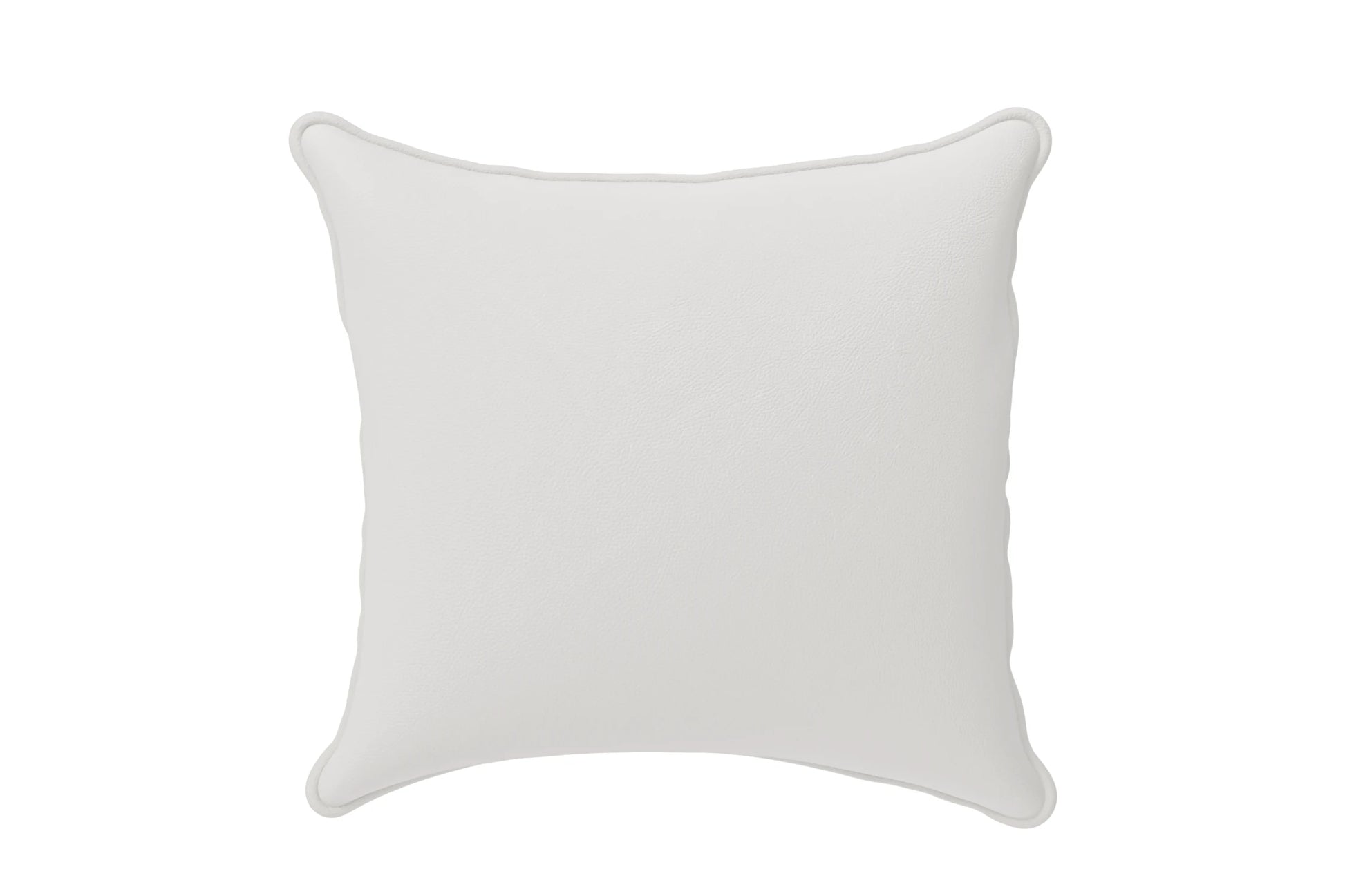 Scatter Cushions 40 x 40 cm White Leather