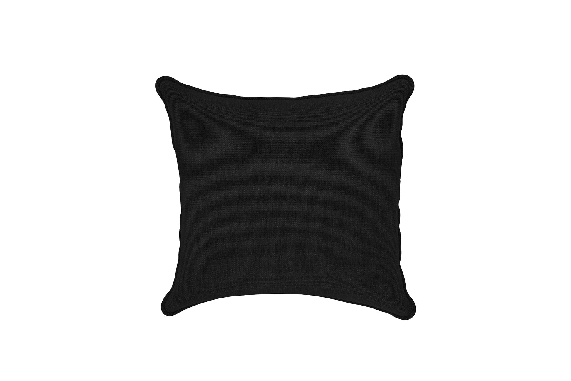 Scatter Cushions 40 x 40 cm Black Linen Fabric