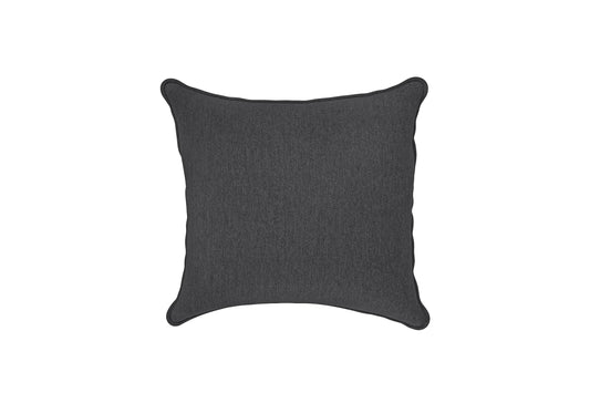 Scatter Cushions 40 x 40 cm Dark Grey Linen Fabric